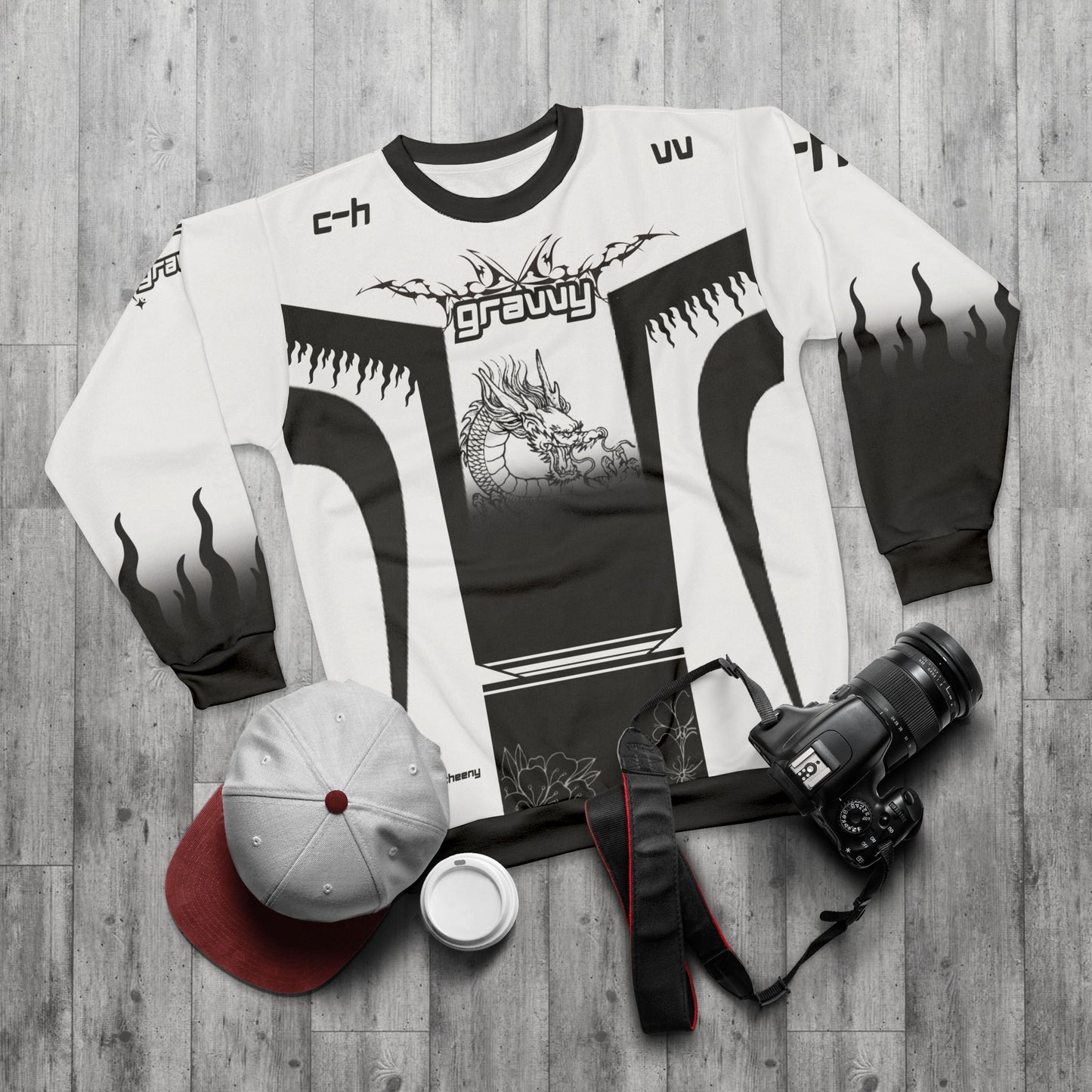 Gravvy Racing Motocross White Long Sleeve