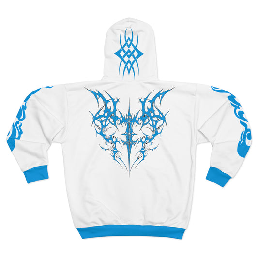 Gravvy Red Tribal Zip-Up Hoodie